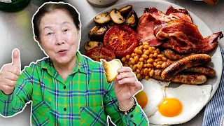 Korean Grandma Tries 'Full English Breakfast' For the First Time