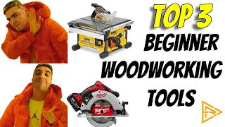 TOP 3 WOODWORKING POWER TOOLS FOR BEGINNERS DIY |Woodworking Basic - Watch Before Buy 2021