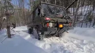 Snow day for a Pinzgauer