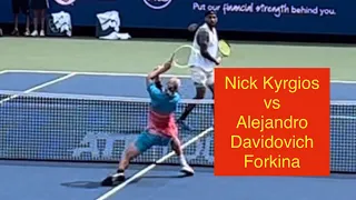 Nick Kyrgios vs Alejandro Davidovich Forkina Extended Highlights(court level)at Cincinnati Open 2022