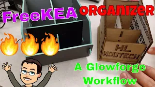 It's Done! FreeKEA Cardboard Desk Organizer - Glowforge Engaged!