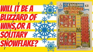 £15 of scratch lotto tickets, looking for a profit session with Christmas Lines scratch cards