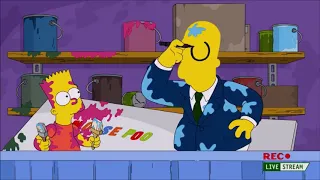 Bart & Homer Fighting In The Internet Video!
