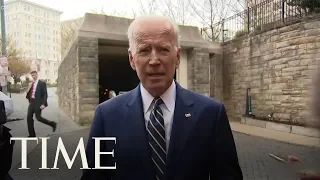Biden Jokes After Promising To Respect Personal Space: 'He Gave Me Permission To Hug Him' | TIME