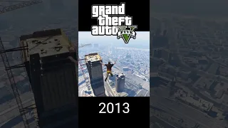 evolution of "Falling from a height" in GTA #shorts #gta5