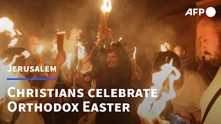 Thousands in Jerusalem for Orthodox Easter 'Holy Fire' rite | AFP