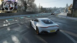 Aston Martin Vantage - Forza Horizon 4 | Logitech g29 gameplay