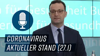 Spahn und Wieler zum Coronavirus (28.1.)