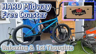 Haro Midway Freecoaster BMX Bicycle Unboxing and Initial Thoughts