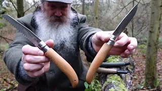 Bushcraft pocket tools, Laplander saw Silky Pocketboy saw, Opinell knife and saw - What's in my Pack