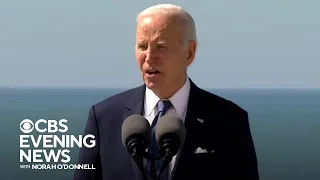 Biden draws parallels to Ukraine in D-Day speech