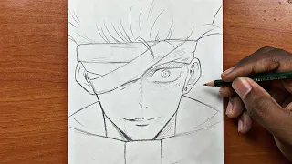 How to draw gojo satoru ( ALT ) step-by-step