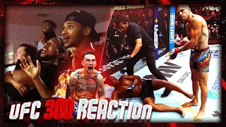 HILARIOUS Reaction to UFC 300's LEGENDARY Fights and ICONC Alex Pereira & Max Holloway Moments