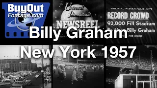 Reverend Billy Graham Crusade At Yankee Stadium 1957 Historic Film Footage