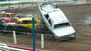 Pre 90 Unlimited Banger Racing | Kev Waller Reunion | Mildenhall 2023 (4K)