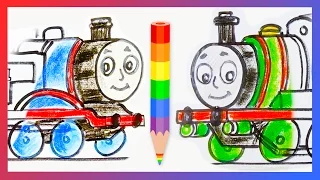 How to Draw Thomas and Percy  ♦ Drawing Tutorial for Thomas & Friends