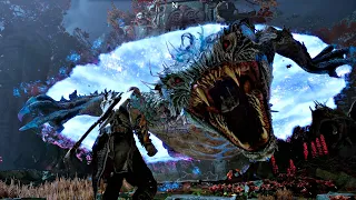 God of War 5 Ragnarok - Nidhogg Boss Fight & Freya Forgives Kratos For Baldur Scene PS5 (4K 60FPS)