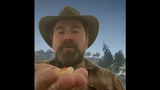 Red Dead redemption 2 Arthur Morgan offers you Jelly Beans