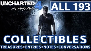 Uncharted 4 - All Collectibles Locations - Treasures, Journal Entries, Notes, Optional Conversations