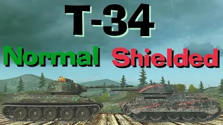 WOT Blitz Face Off || T-34 vs T-34 Shielded