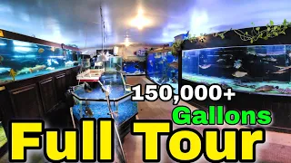 Full Tour & Monster Fish Update: 150,000+ Gallons