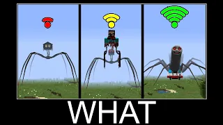Scary mutant spiders with different Wi-Fi in Minecraft wait what meme part 120