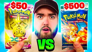 $50 vs $500 Pokémon Booster Pack
