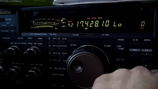 Kenwood TS-870 Эфира кусок, пока нет света и помех.