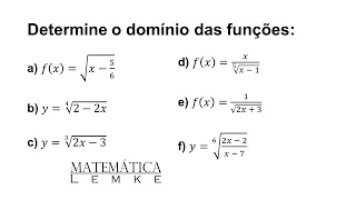 Inequação: análise de domínio de funções com raiz enésima