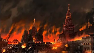 🔥МОСКВА ГОРИТЬ Камін  12 ГОДИН - Кремль горить 12 годин