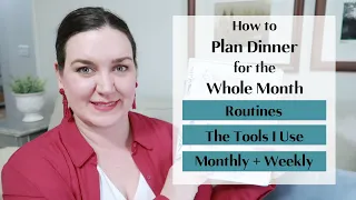 How to Plan Dinner for the Whole Month | Montly Meal Planning