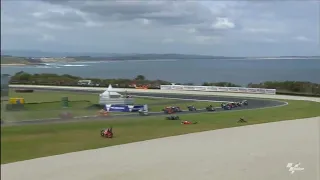 Crash Petrucci and Quartararo MotoGP 2019 AustralianGP