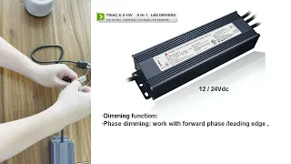 Triac+0 10v 5 in 1 dimmable led driver how to do the triac dimming connection