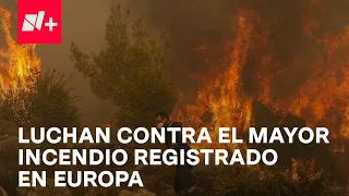 En Grecia luchan contra el mayor incendio de su historia - En Punto