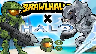 HALO x BRAWLHALLA • Better Late then Never!! • The Master Chief + The Arbiter • 1v1 Gameplay