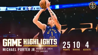 MICHAEL PORTER JR. DID NOT MISS 🔥 | Full Game Highlights vs. Lakers 🎥