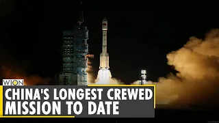 China launches three-man crew to new space station |  Shenzhou-12 | Long March-2F | English News