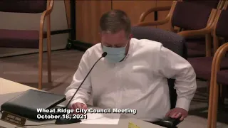 Wheat Ridge City Council Study Session 10-18-21