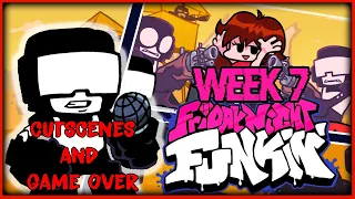 Friday Night Funkin'  WEEK 7 (Captain The Tankman + ALL CUTSCENES + GAME OVER SCREEN)