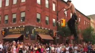 The Space Cowboy's amazing and death defying street show!