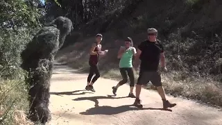 Bushman Prank at Hiking Trail! Get Kicked Out! Very Funny!