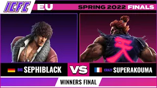 Sephiblack (Miguel) vs. SuperAkouma (Akuma) Winner Finals - ICFC EU Tekken 7 Spring 2022 Finals
