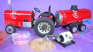 Amazing Mini WATER TANK TRACTOR made with Recyclable Materials