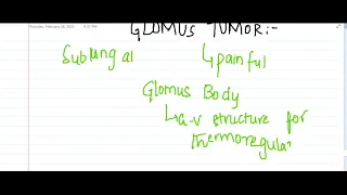 glomus tumor || Pathology