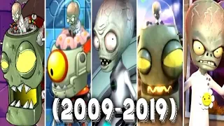 Evolution of Zomboss | PVZ GW 2, PvZGW 1, PVZ, PvZ2, PvZ Heroes (2009 - 2019)