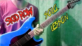 Skid Row - I Remember You (guitar solo tutorial/lesson)