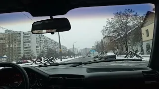 bmw e30 drive to Kiev winter #10