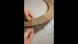 مرايا بخيط الخيش DIY