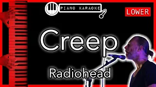 Creep (LOWER -3) - Radiohead - Piano Karaoke Instrumental