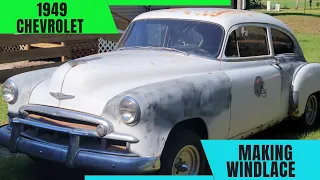 Custom Windlace for the 49'  #custom #classic #car #youtube #american #upholstery #youtuber